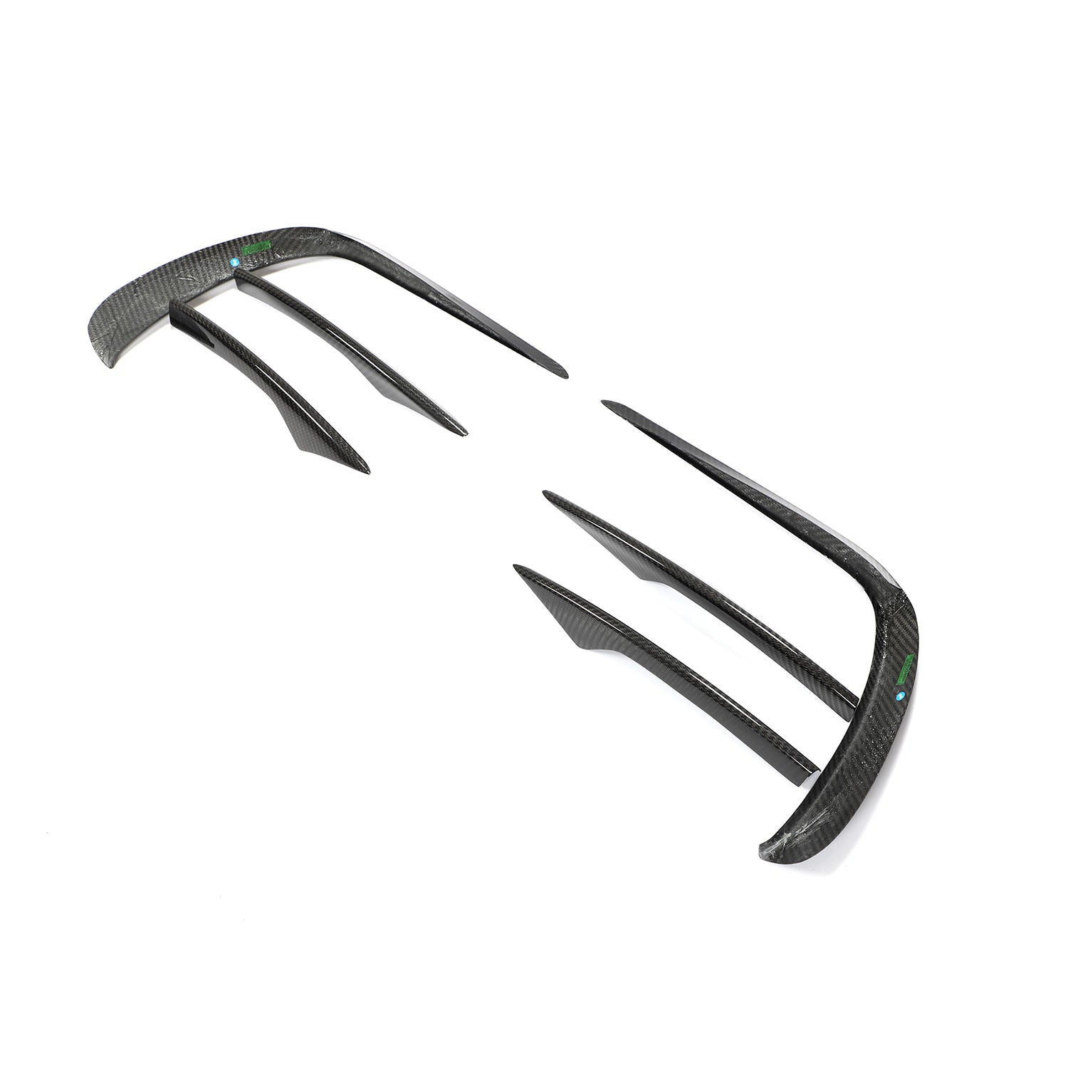 Facelift Future Design Carbon Fiber Front Bumper Vent Trims - Compatible With Mercedes E53 (W213)