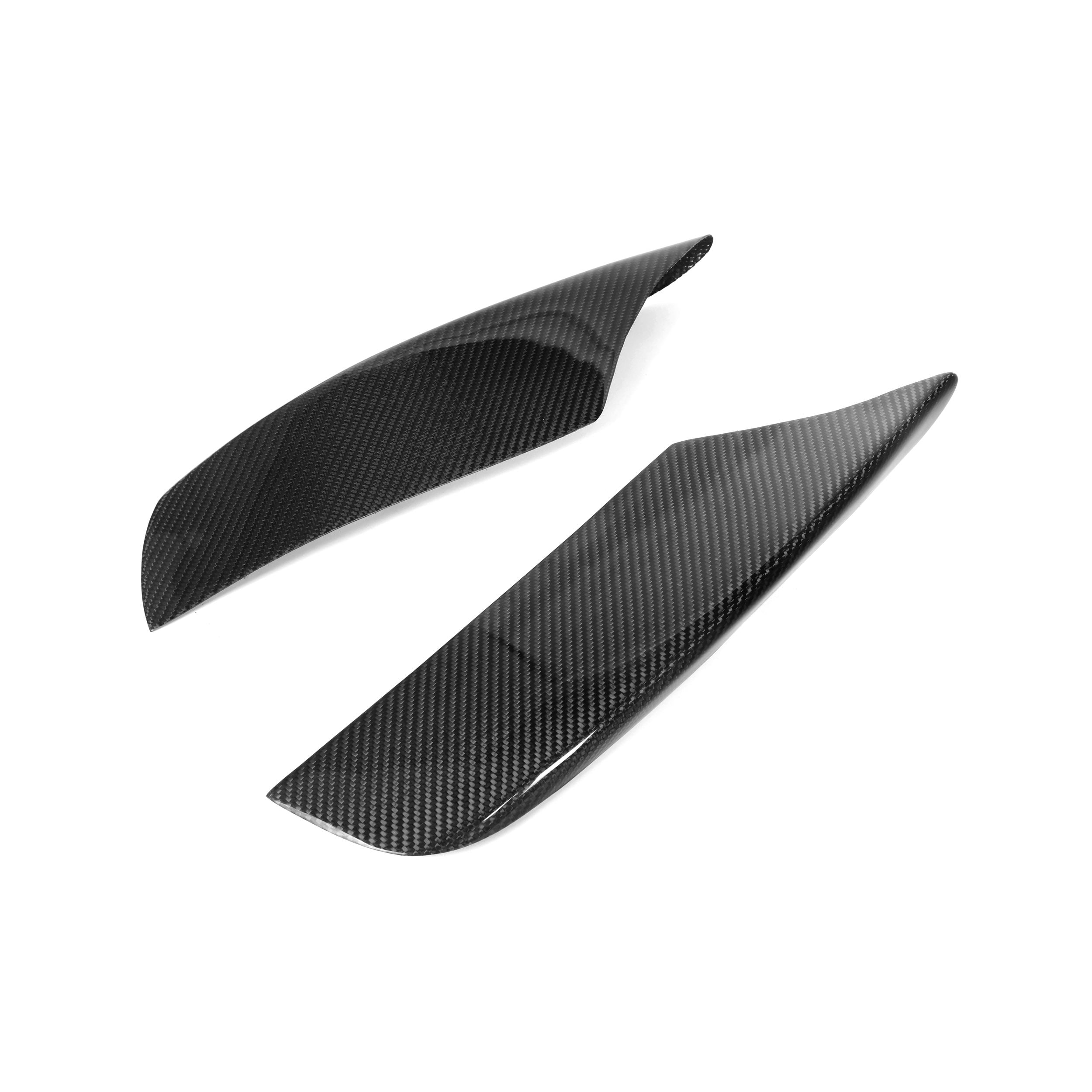 V1 Carbon Fiber Front Bumper Upper Trims - Compatible with BMW M6 (F06/F12/F13)