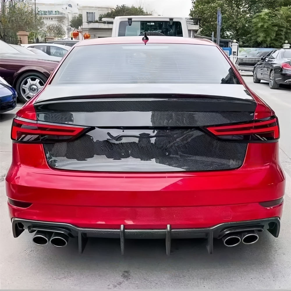 APF Carbon Fiber Rear Trunk Compatible With Audi A3/S3/RS3 (8V) Saloon