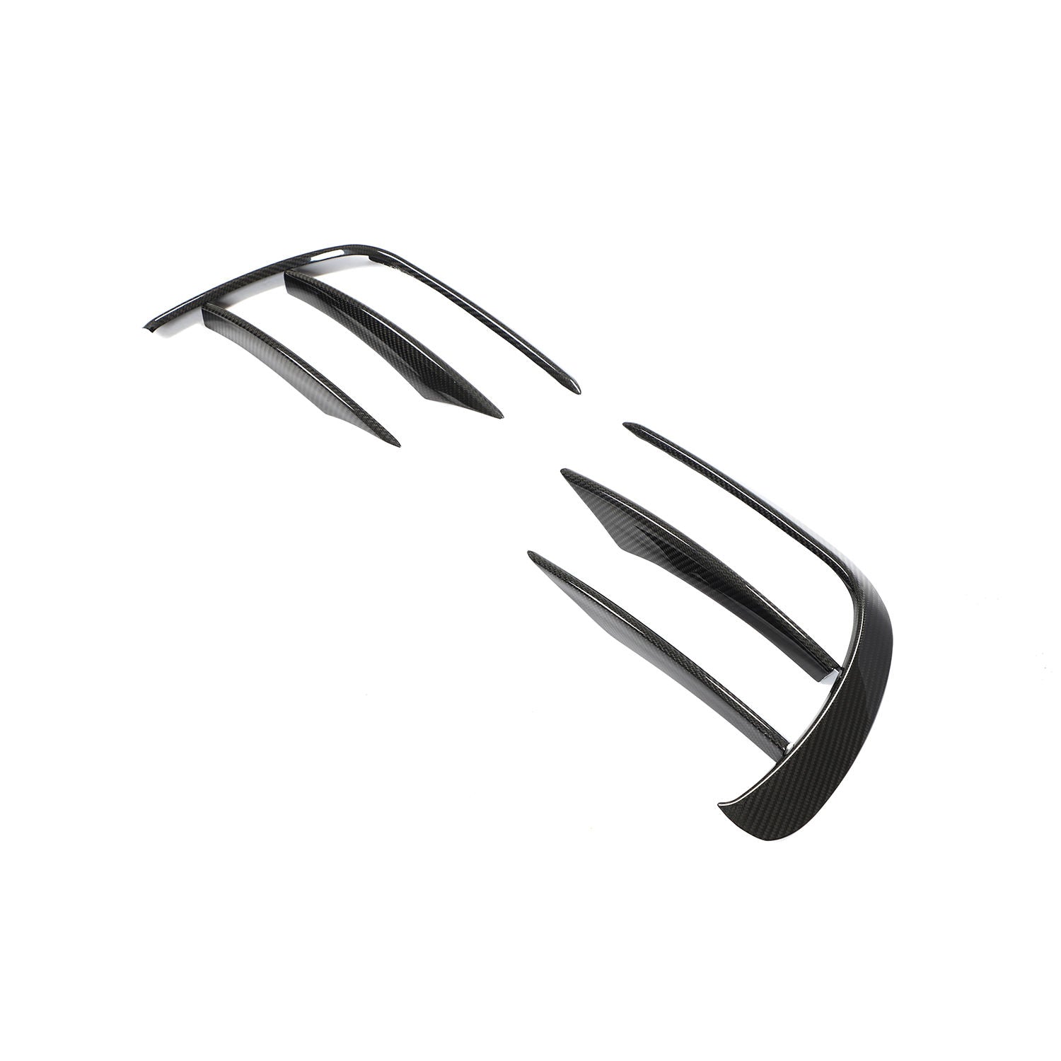Facelift Future Design Carbon Fiber Front Bumper Vent Trims - Compatible With Mercedes E53 (W213)