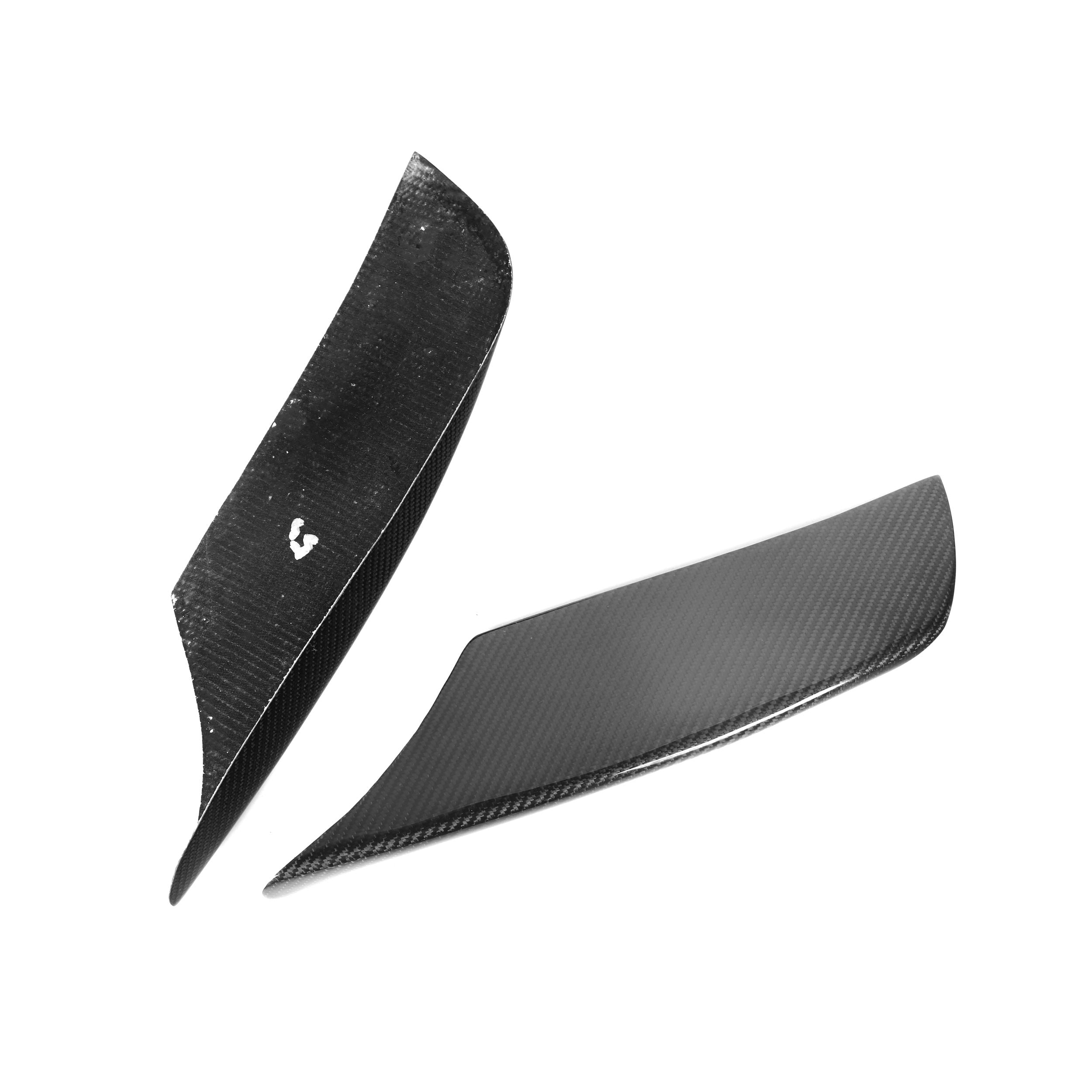 V1 Carbon Fiber Front Bumper Upper Trims - Compatible with BMW M6 (F06/F12/F13)