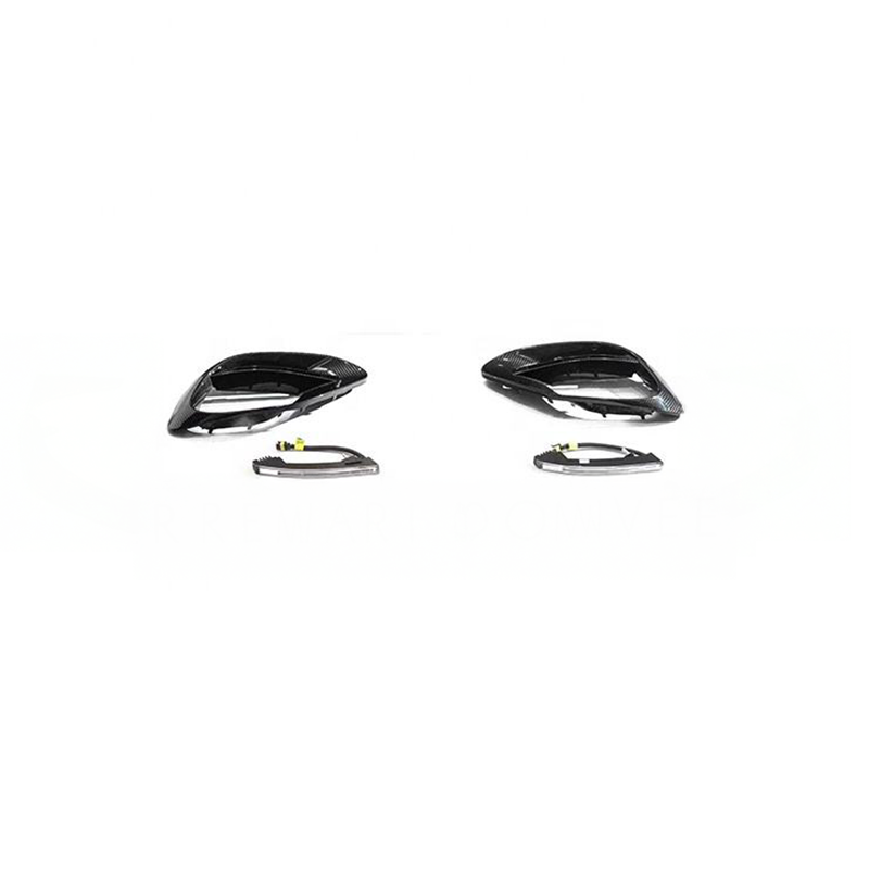 BSV1 930 Carbon Fiber Front Fog Trims Compatible With Mercedes S63 (W223/V223)
