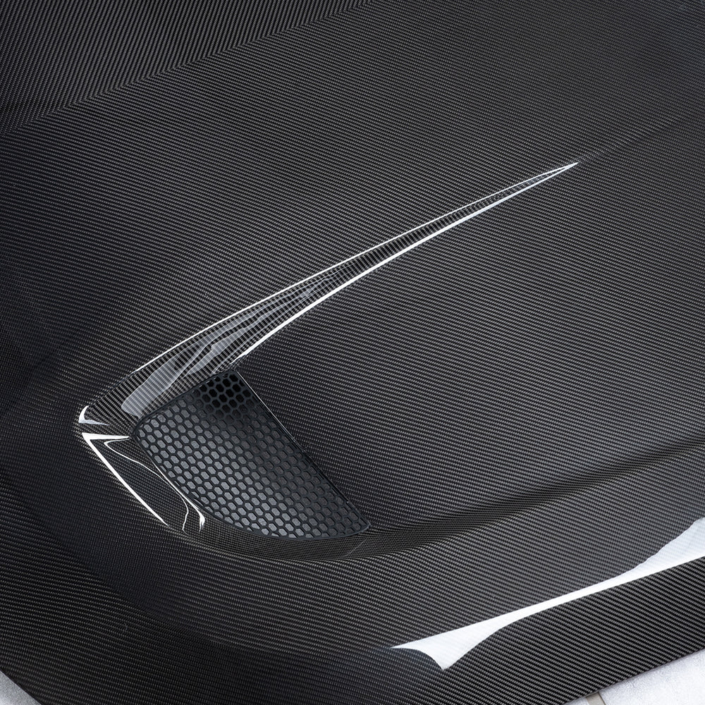 SOOQOO kulfiber motorhjelmsudskiftning - kompatibel med BMW M2 (G87)