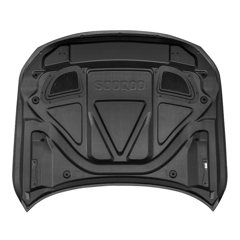 SOOQOO kulfiber motorhjelmsudskiftning - kompatibel med BMW M2 (G87)