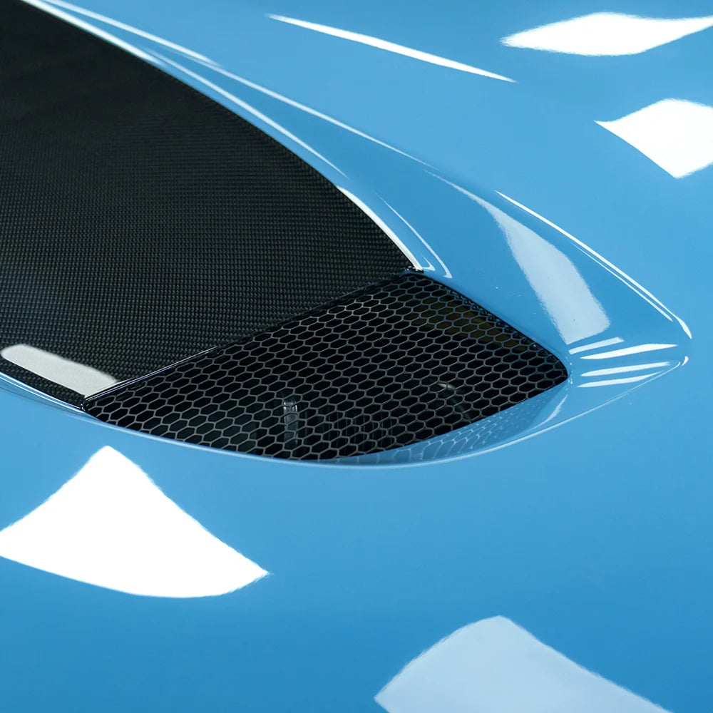 SOOQOO kulfiber motorhjelmsudskiftning - kompatibel med BMW M2 (G87)