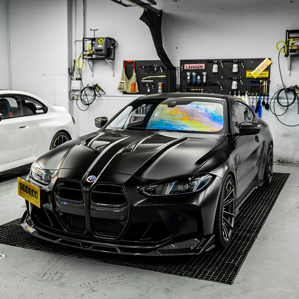 SOOQOO Vented Carbon Fiber Hood - Compatible with BMW M3/M4 (G80/G81/G82/G83)