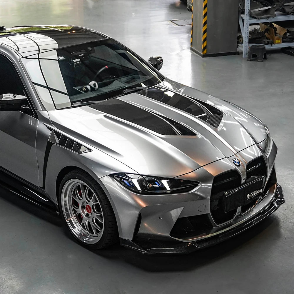 SOOQOO Vented Carbon Fiber Hood - Compatible with BMW M3/M4 (G80/G81/G82/G83)