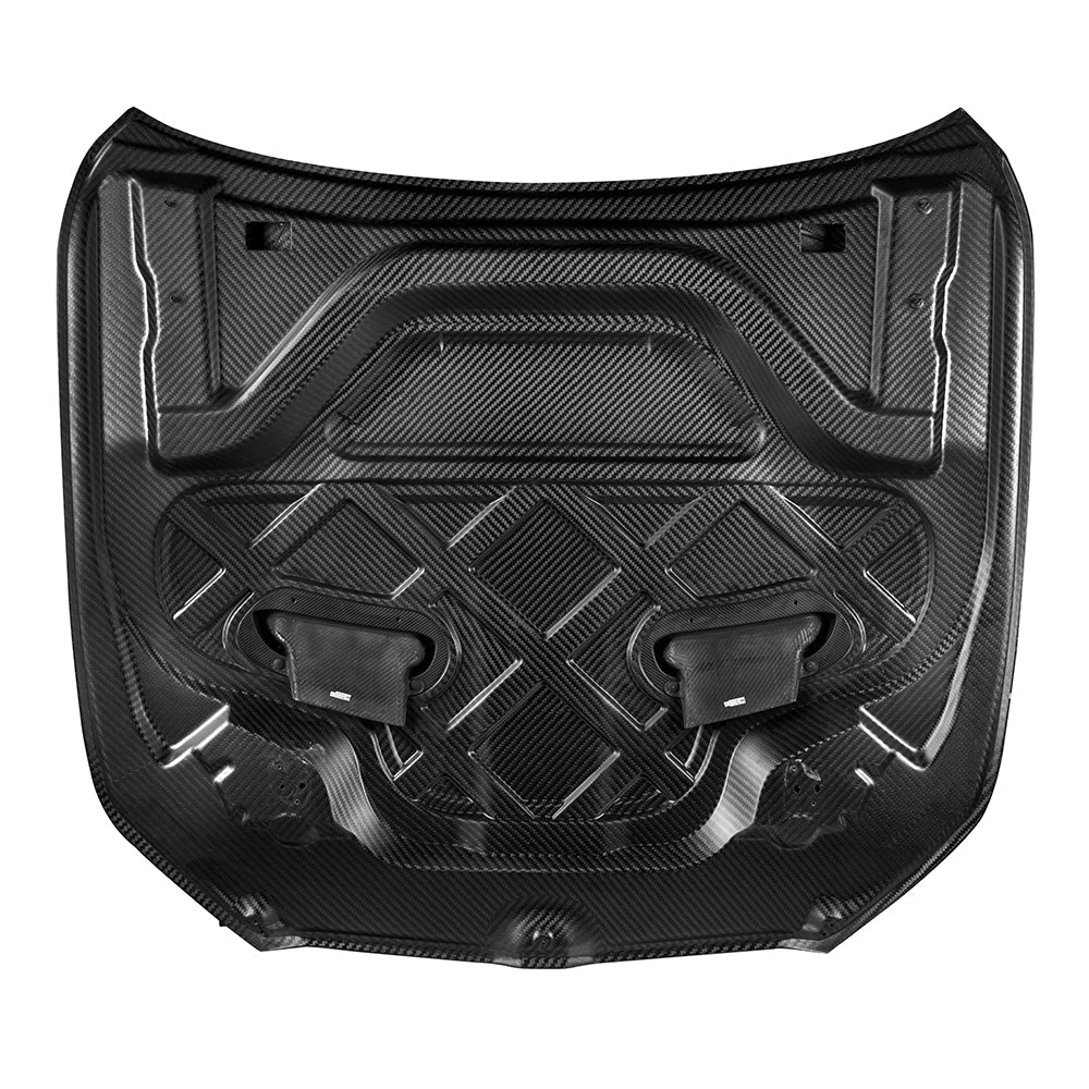 SOOQOO Carbon Fiber Vented Hood - Compatible with BMW 5 Series (G60/G61)