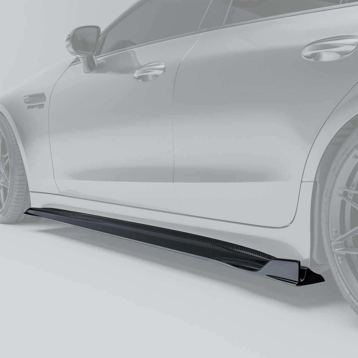 RevoZport Carbon Fiber Side Skirts Compatible With Mercedes-AMG GT 63 S X290