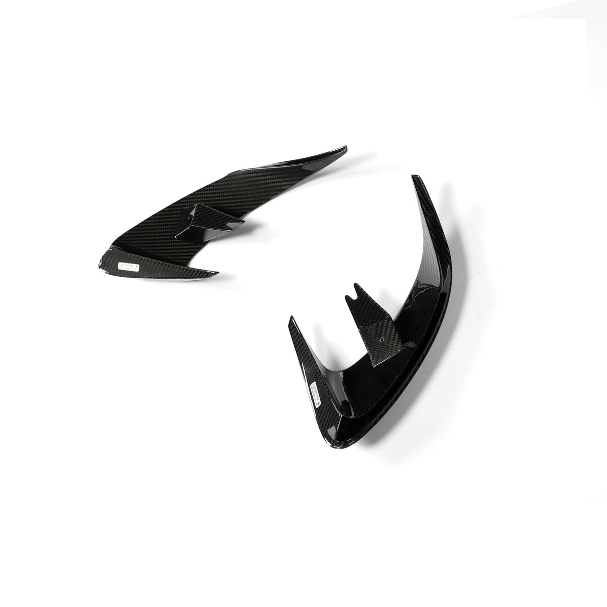 RevoZport Carbon Fiber Rear Bumper Canards Compatible With Mercedes-AMG GT 63 S X290