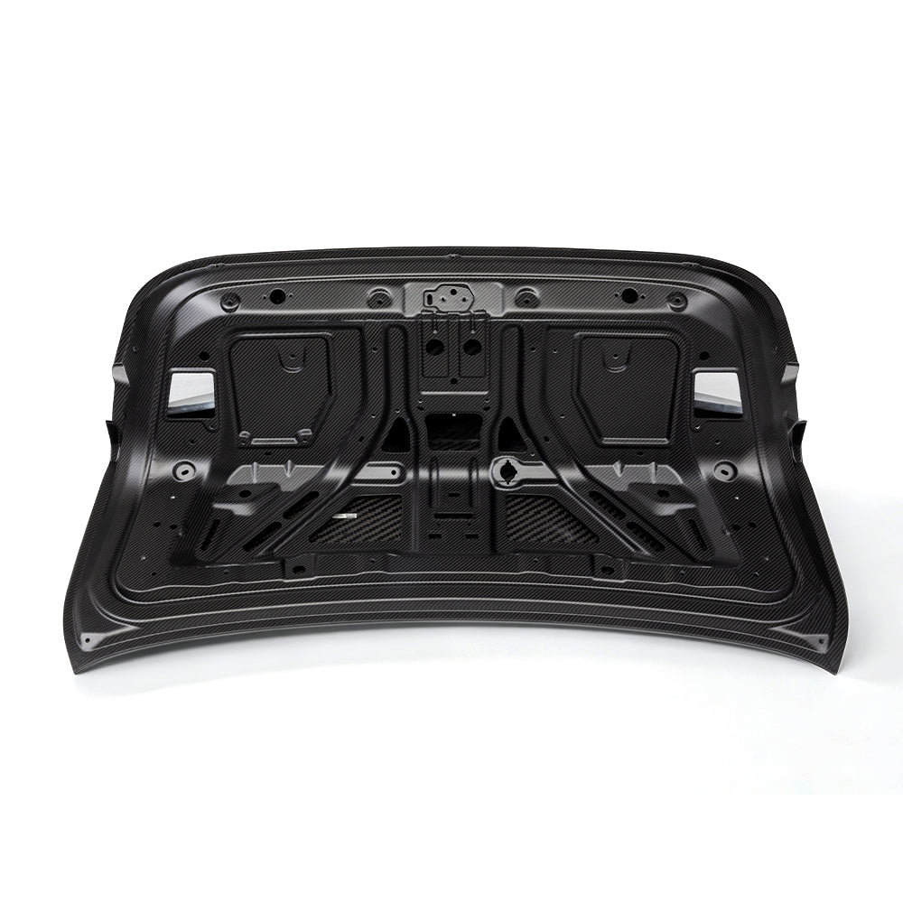 SOOQOO Prepreg Carbon Fiber Rear Trunk Lid Compatible With BMW 4 Series/M4 (G22/G22 LCI/G82/G82 LCI)