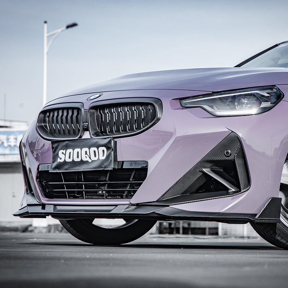 SOOQOO Prepreg Carbon Fiber Front Air Inlets Compatible With BMW 2 Series (G42)