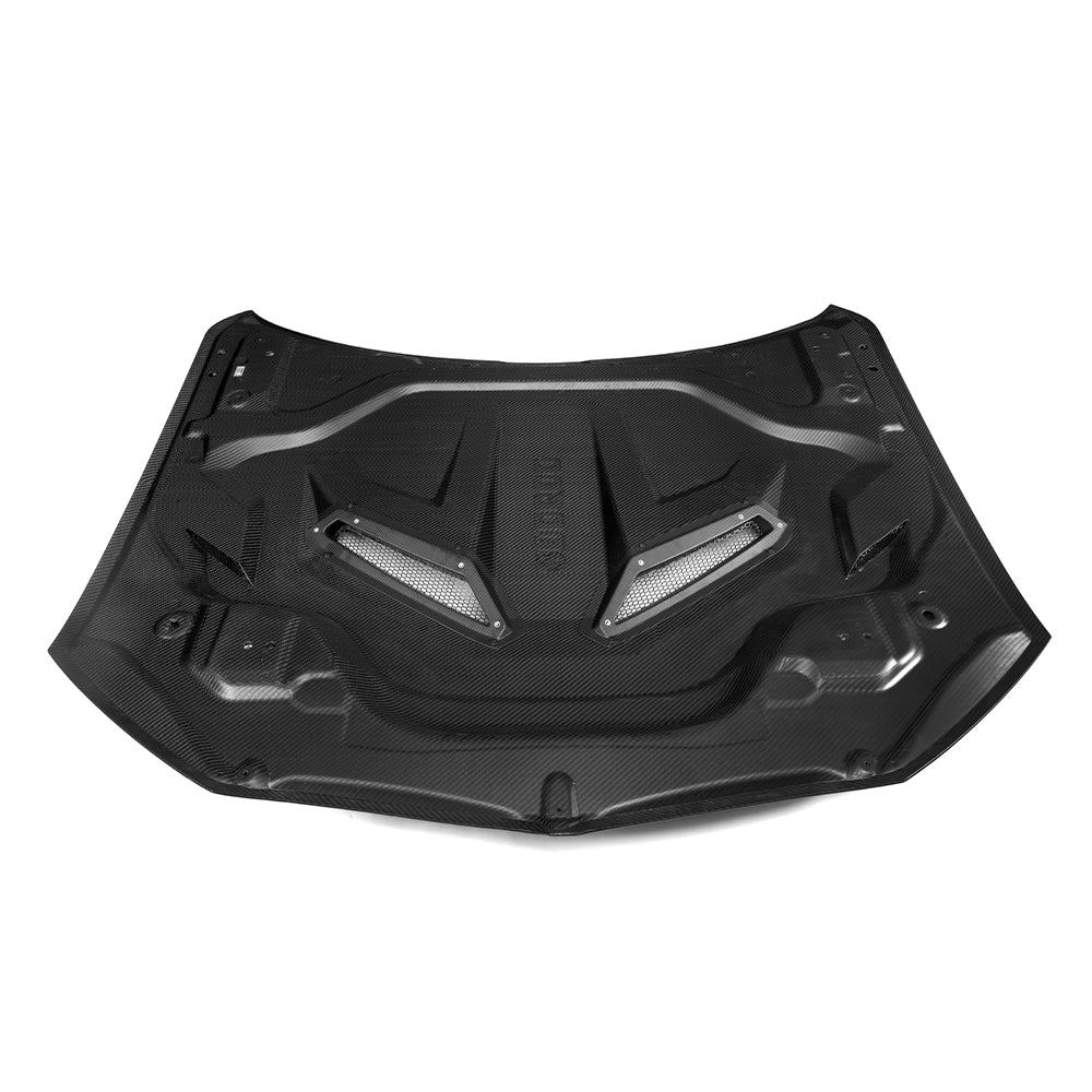 SOOQOO Prepreg Carbon Fiber Vented Hood Compatible With BMW X5M (F95/F95 LCI)