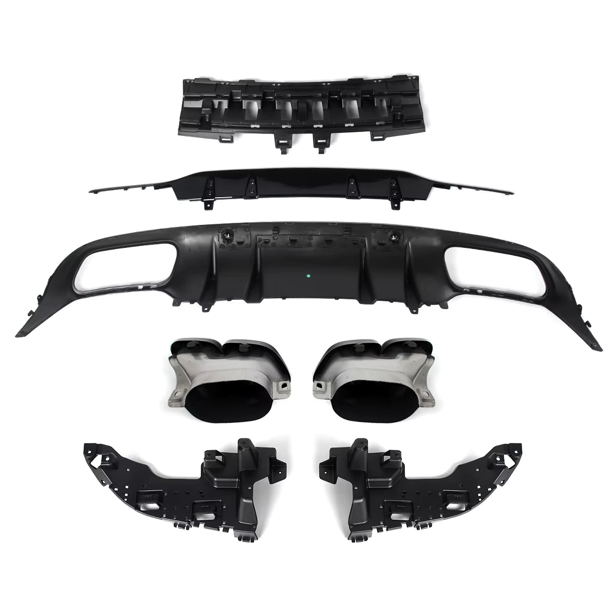 Mercedes Benz C-Class/C43 (C205/A205) C63 Style Gloss Black Rear Diffuser Conversion