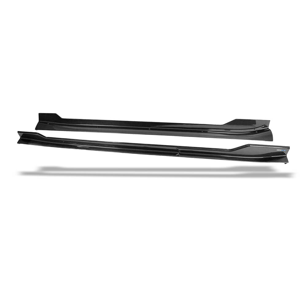 RevoZport Carbon Fiber Side Skirts Compatible With Tesla Model Y 2021-2024