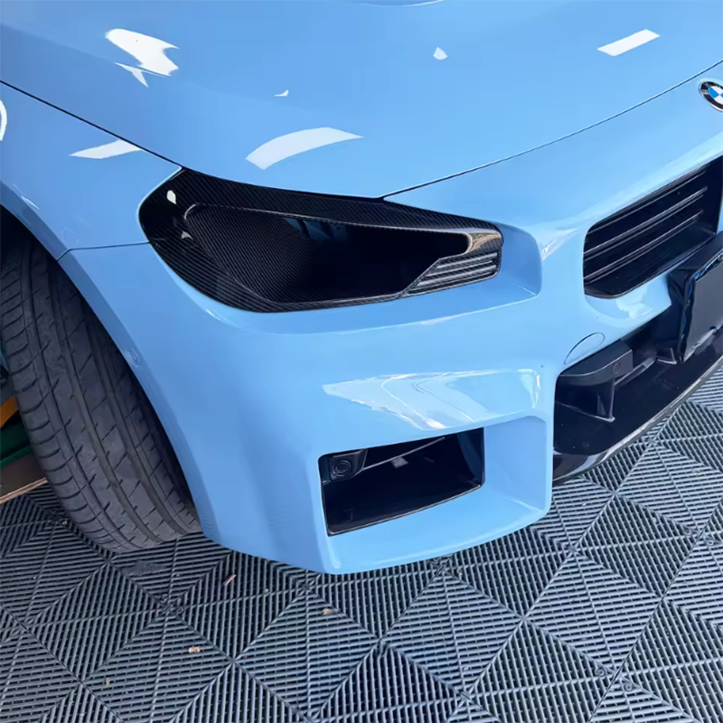 Track Series Carbon Fiber Headlight Delete Intake - Compatible with BMW M2 (G87)
