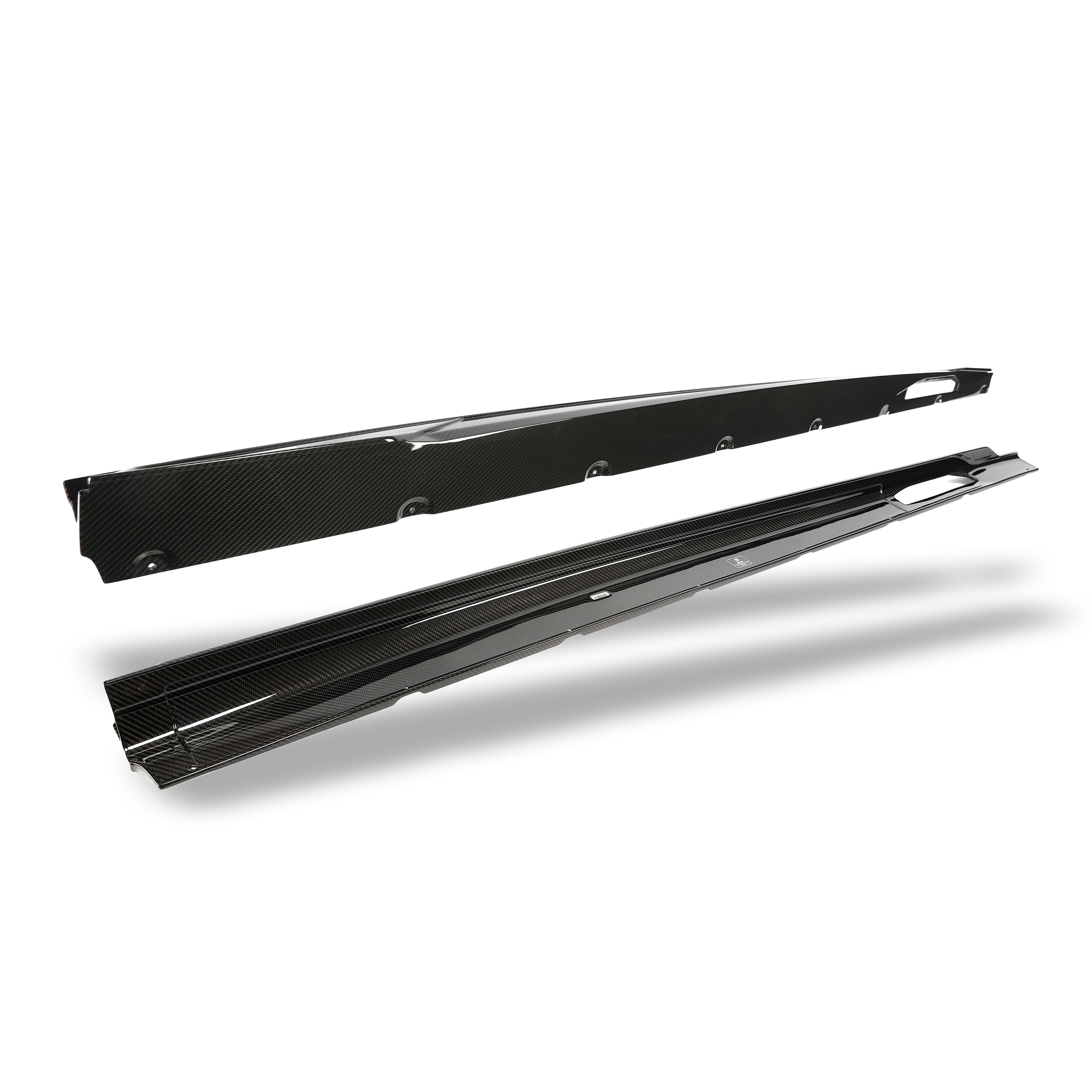RevoZport Carbon Fiber Side Skirts Compatible With BMW X6M F96 PRE LCI
