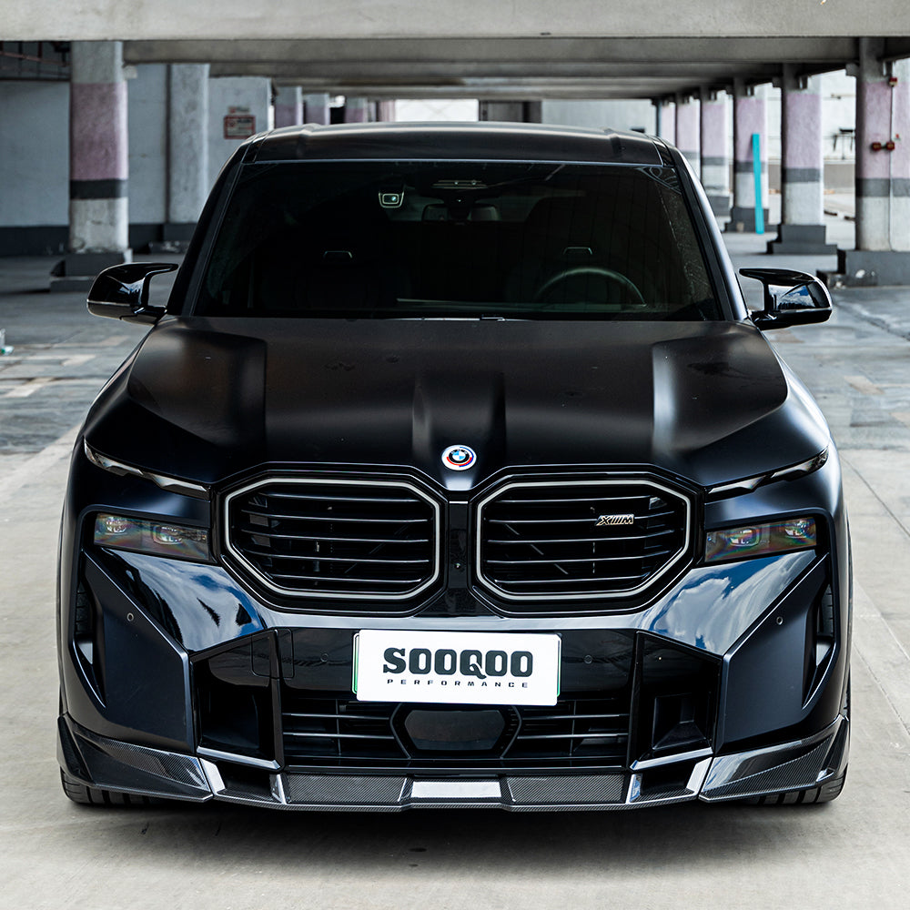 SOOQOO Prepreg Carbon Fiber Front Lip Compatible With BMW XM (G09)