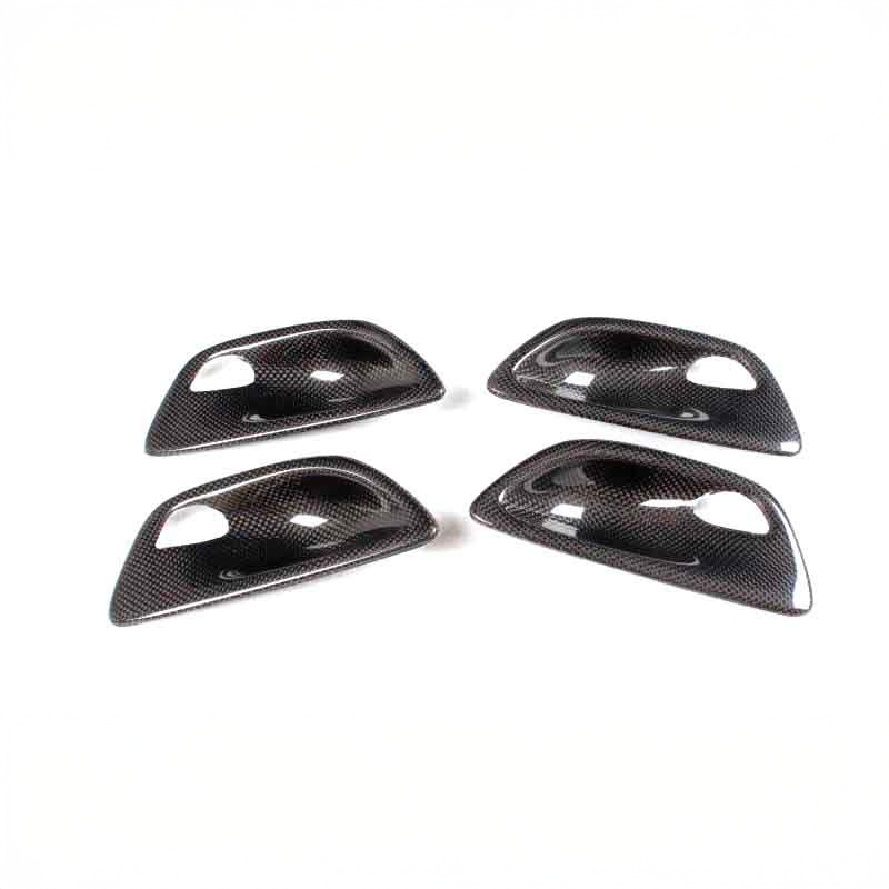 Add-On Carbon Fibre Interior Door Handle Set - Compatible with BMW 5 Series (F10/F11/F18) - Twenty Two Tuning Interior Parts & Accessories