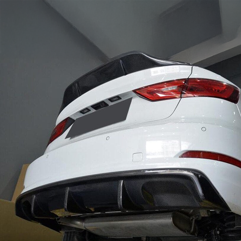 Audi A3 (8V) Saloon PFL OEM+ Style Carbon Fiber Rear Diffuser - Twenty Two Tuning Rear Diffuser