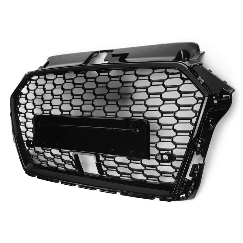 Calandre avant Audi A3/S3 (8V) V2RS en nid d'abeille noir brillant avec ACC