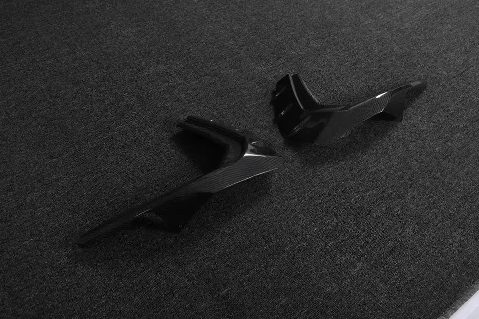 Audi A3/S3 (8Y) Saloon R Style Carbon Fibre Front Vent Surround - Twenty Two Tuning Front Canards/Bumper Inserts