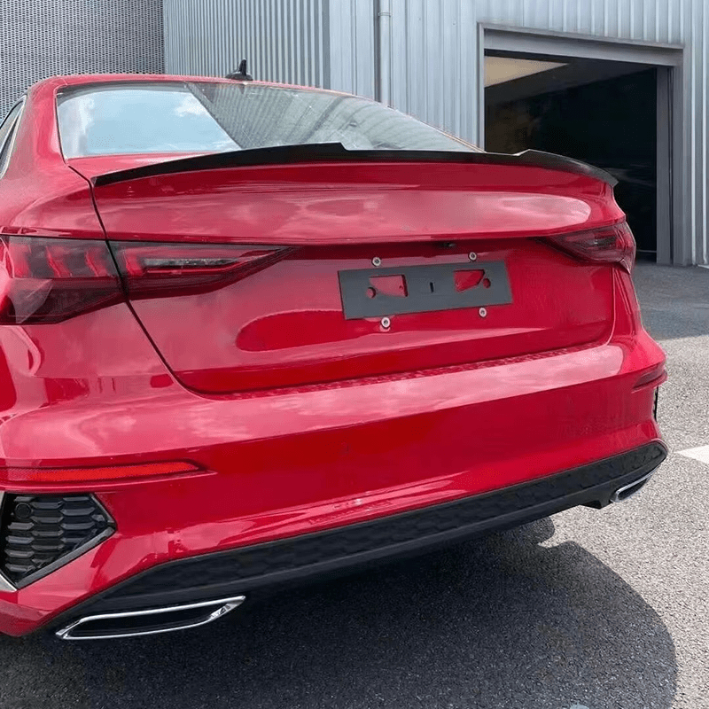 Audi A3/S3 (8Y) Saloon R Style Carbon Fibre Rear Trunk Spoiler - Twenty Two Tuning Rear Spoiler