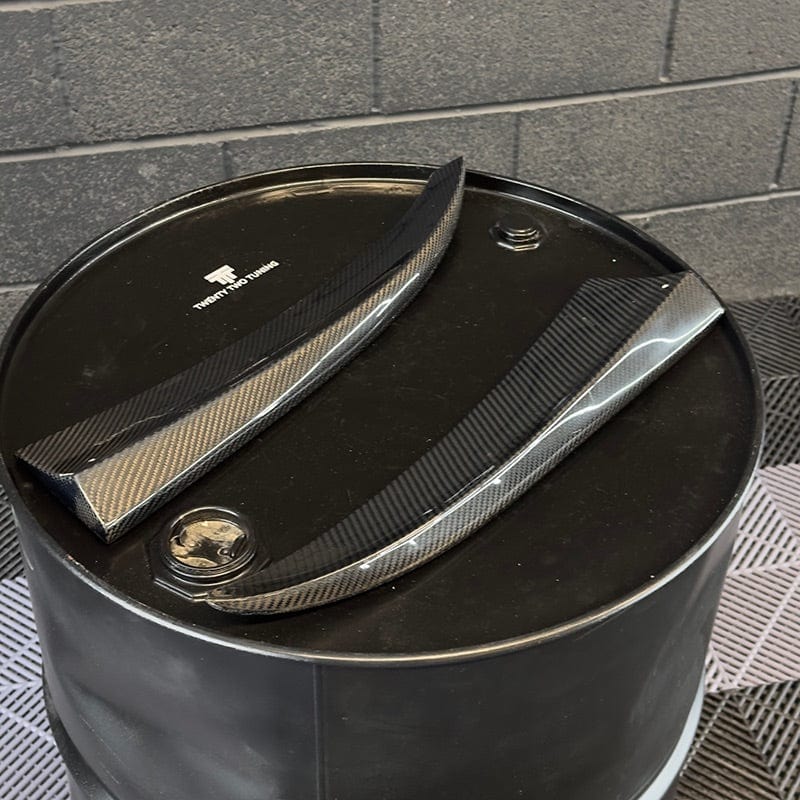 Audi A3/S3/RS3 (8V) Saloon OEM+ Carbon Fibre Rear Bumper Canards - Twenty Two Tuning Rear Canards