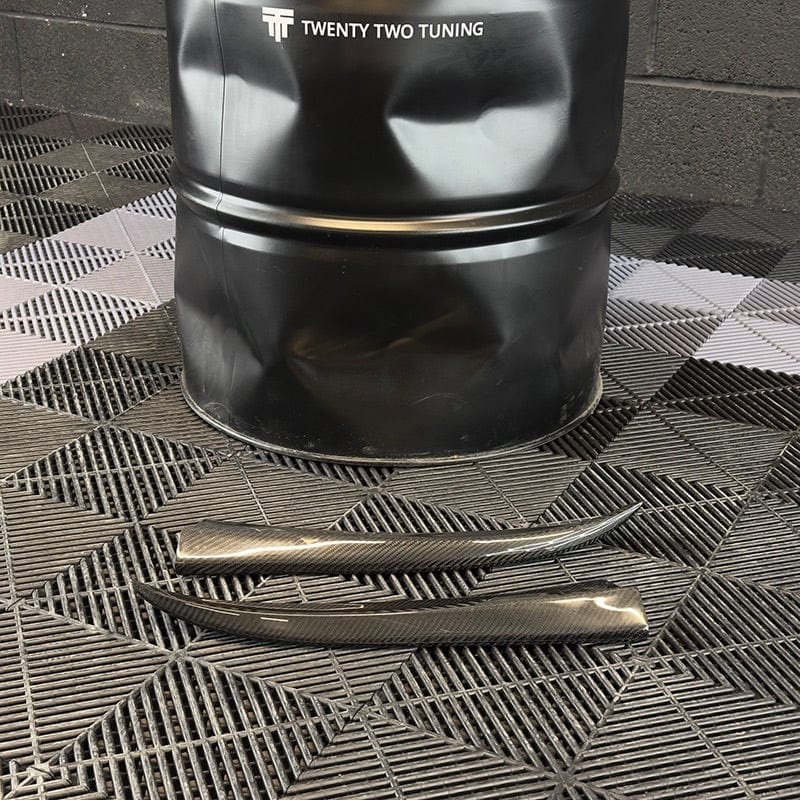 Audi A3/S3/RS3 (8V) Saloon OEM+ Carbon Fibre Rear Bumper Canards - Twenty Two Tuning Rear Canards