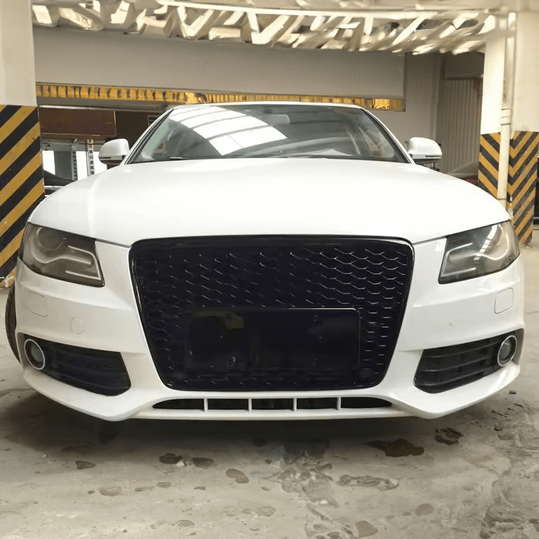 Audi A4/S4 (B8) RS4 Style Gloss Black Honeycomb Front Grille - Twenty Two Tuning Front Grille