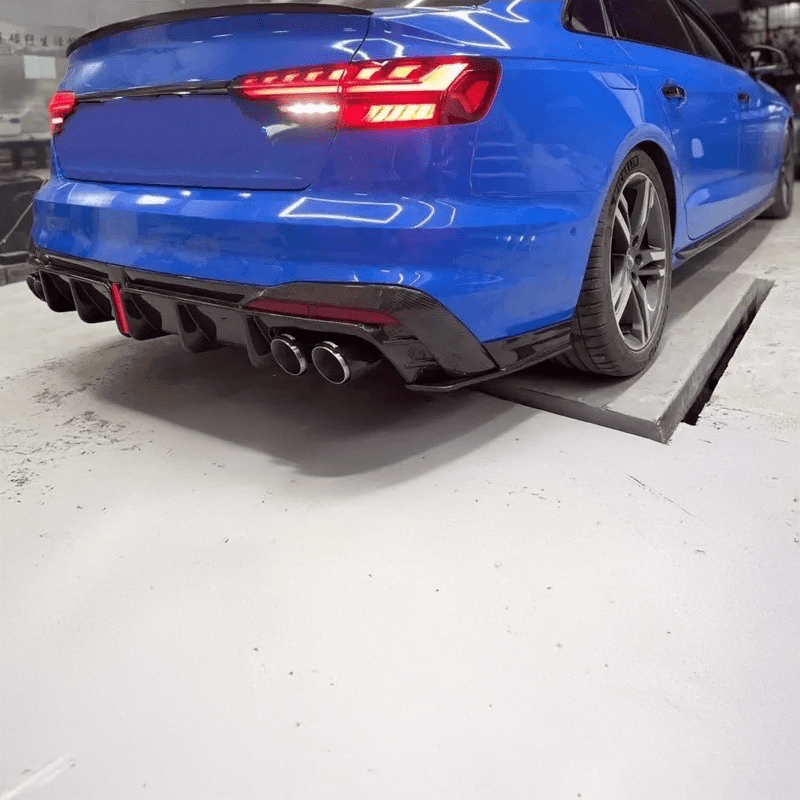 Audi A4/S4 (B9.5) Karbel Style Carbon Fiber Rear Diffuser - Twenty Two Tuning Rear Diffuser