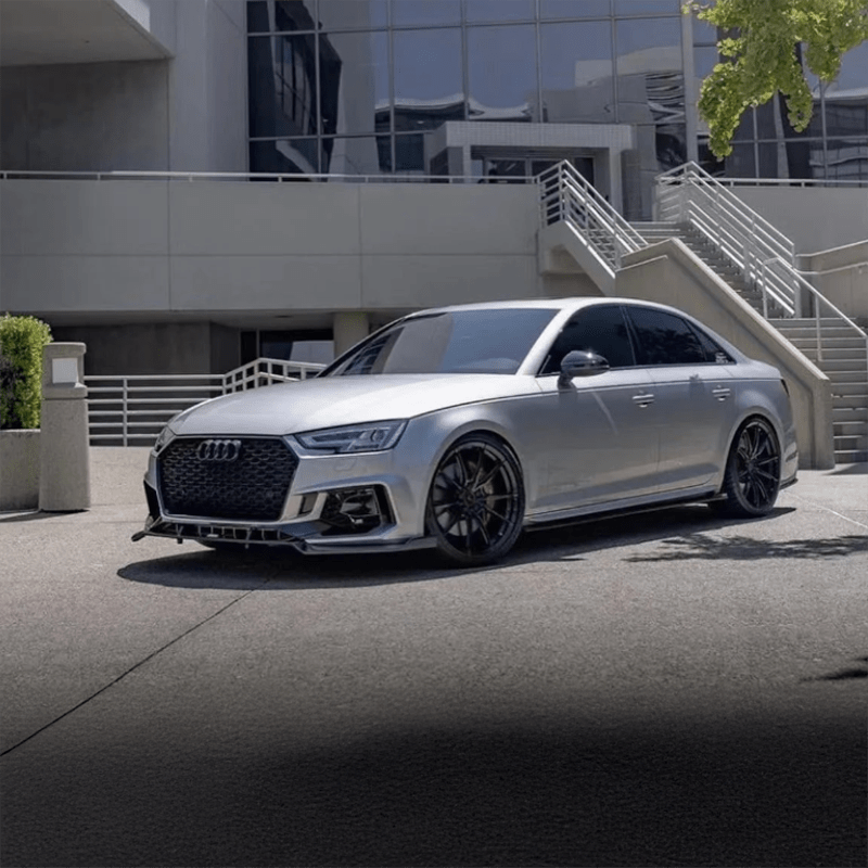 Audi A4/S4 (B9.5) Karbel Style Carbon Fiber Side Skirt Extensions - Twenty Two Tuning Side Skirts