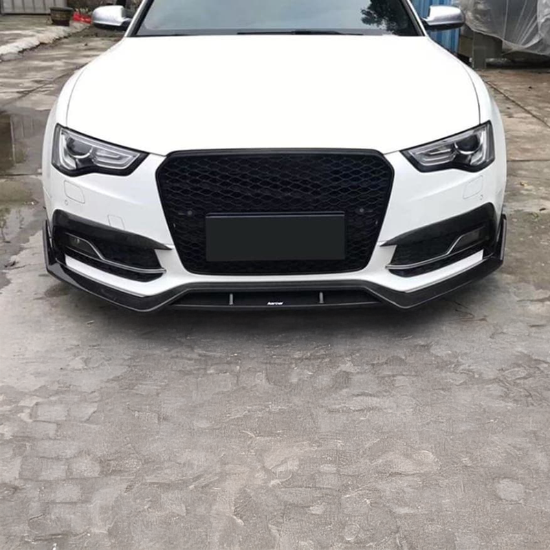 Audi A5/S5 (B8.5) Karbel Style Carbon Fibre Front Fog Cover Surrounds - Twenty Two Tuning Front Canards/Bumper Inserts