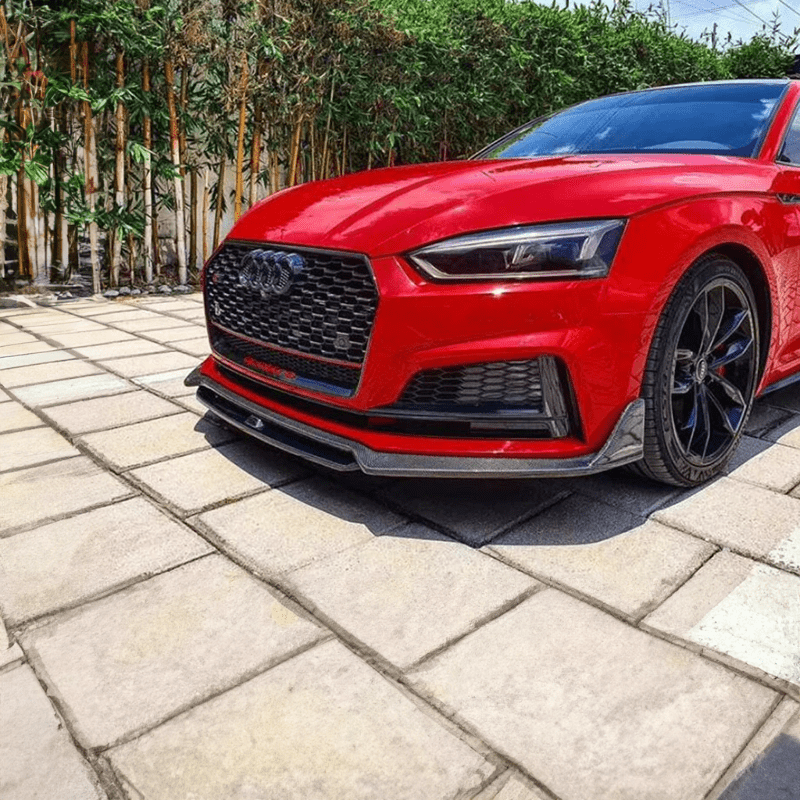 Audi A5/S5 (B9) Karbel Style Carbon Fibre Front Lip Spoiler - Twenty Two Tuning Front Lip