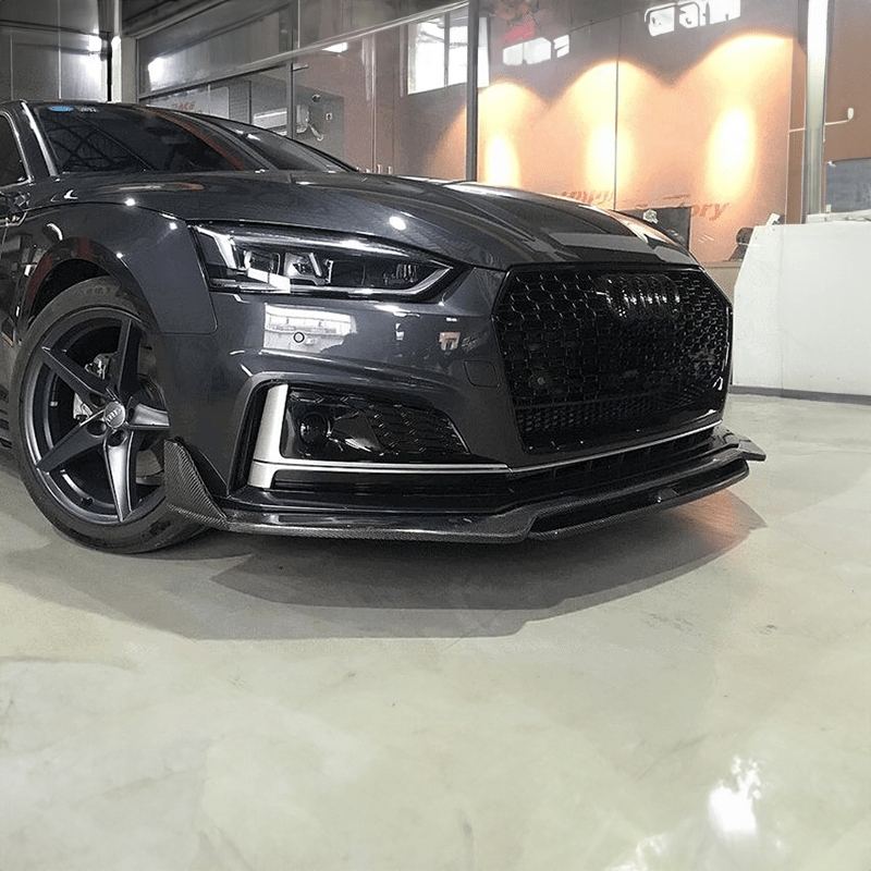 Audi A5/S5 (B9) Karbel Style Carbon Fibre Front Lip Spoiler - Twenty Two Tuning Front Lip