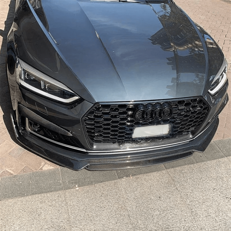 Audi A5/S5 (B9) Karbel Style Carbon Fibre Front Lip Spoiler - Twenty Two Tuning Front Lip
