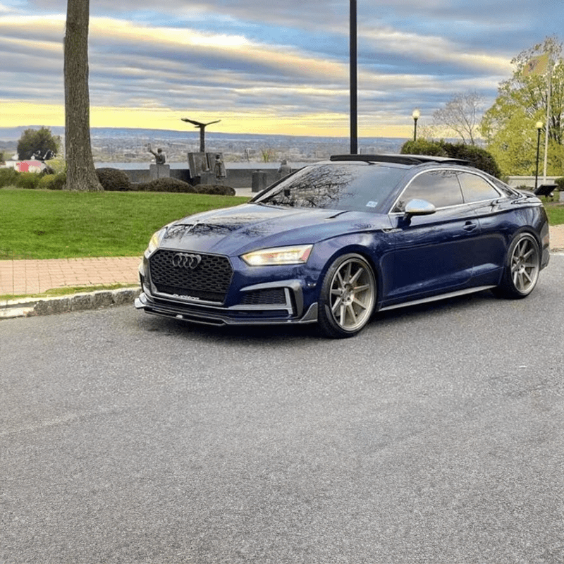 Audi A5/S5 (B9) Karbel Style Carbon Fibre Front Lip Spoiler - Twenty Two Tuning Front Lip