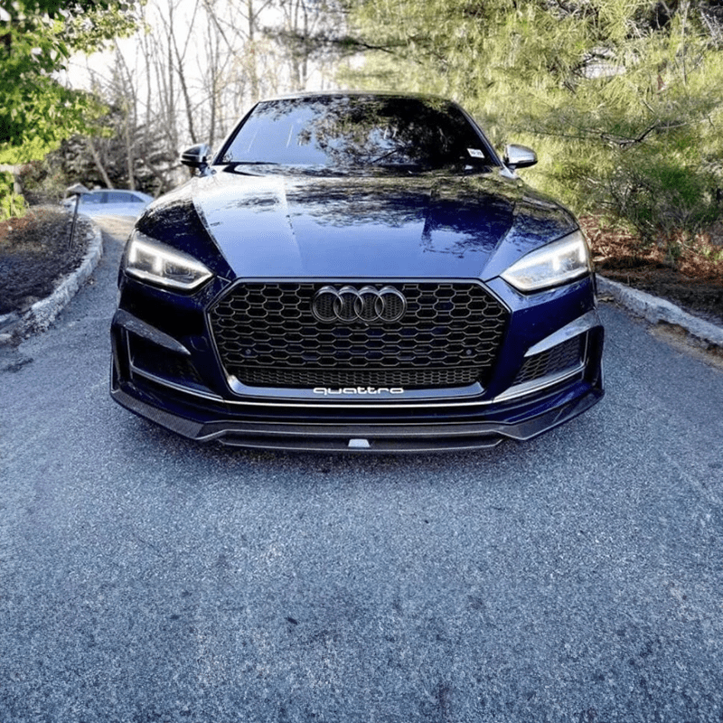 Audi A5/S5 (B9) Karbel Style Carbon Fibre Front Lip Spoiler - Twenty Two Tuning Front Lip