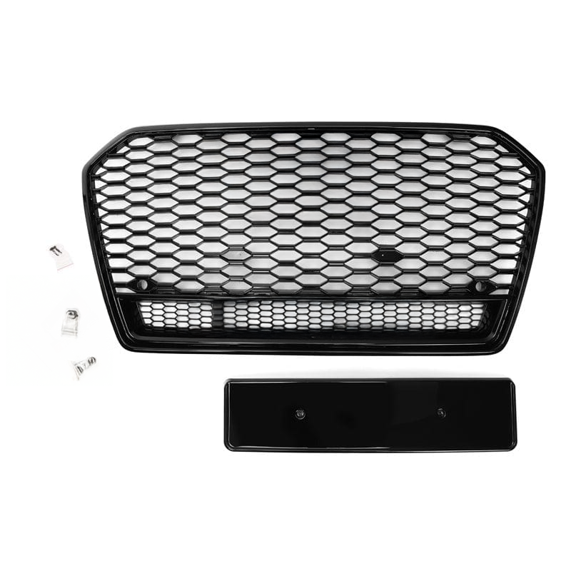 Calandre avant en nid d'abeille noire brillante V2RS Audi A6/S6 (C7.5)