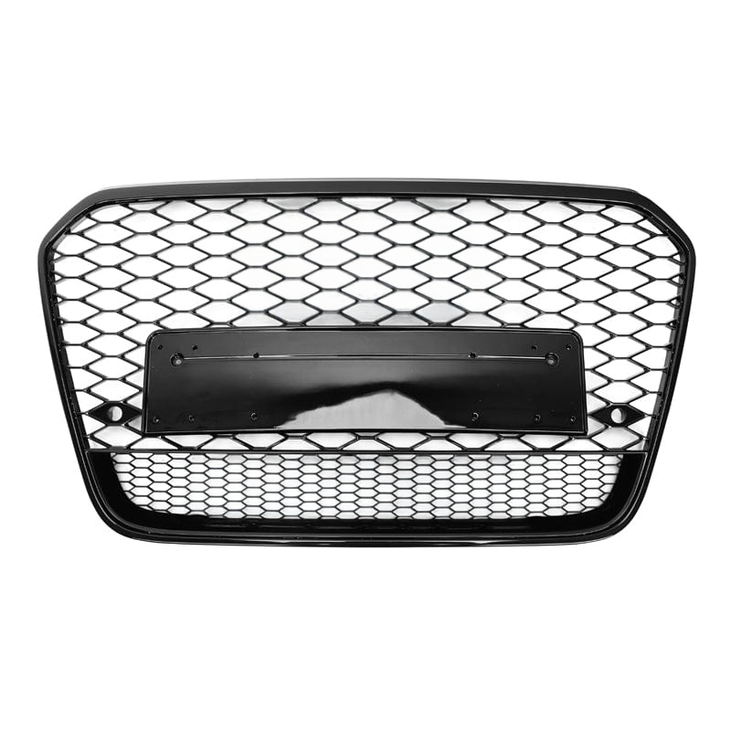 Calandre avant RS V2 en nid d'abeille noir brillant pour Audi A6/S6 (C7)