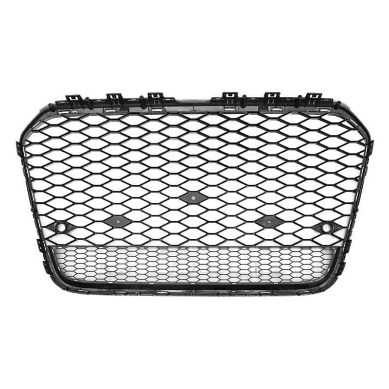 V2 Honeycomb Gloss Black Front Grille Compatible With Audi A6/S6 (C7)
