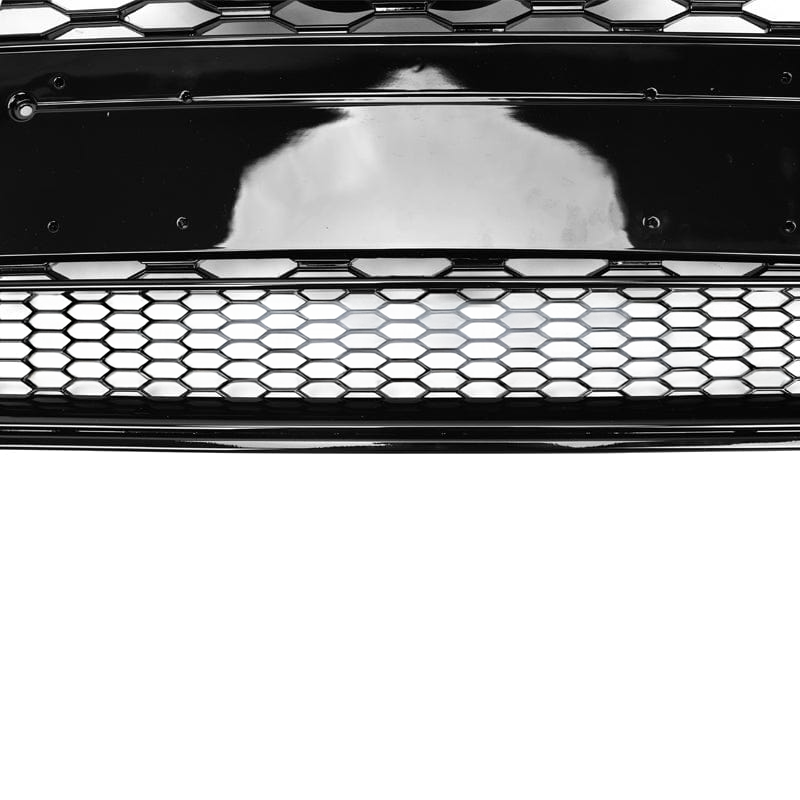 V2 Honeycomb Gloss Black Front Grille Compatible With Audi A7/S7 (C7)