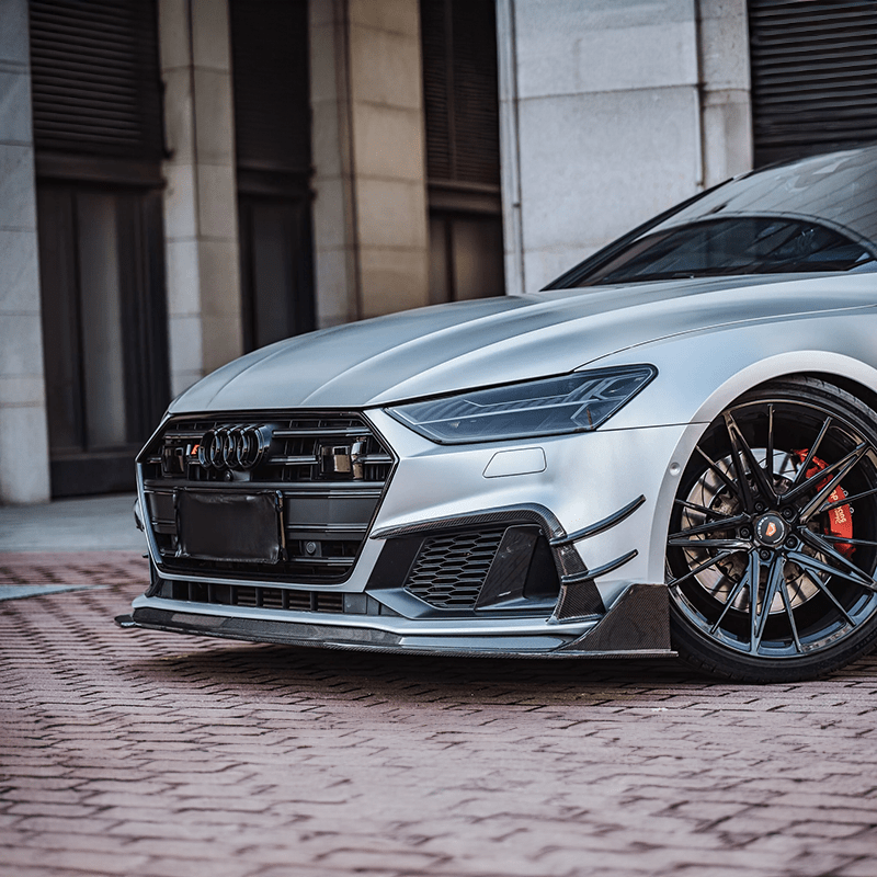 Audi A7/S7 (C8) BCTXE Style Carbon Fibre Front Lip - Twenty Two Tuning Front Lip