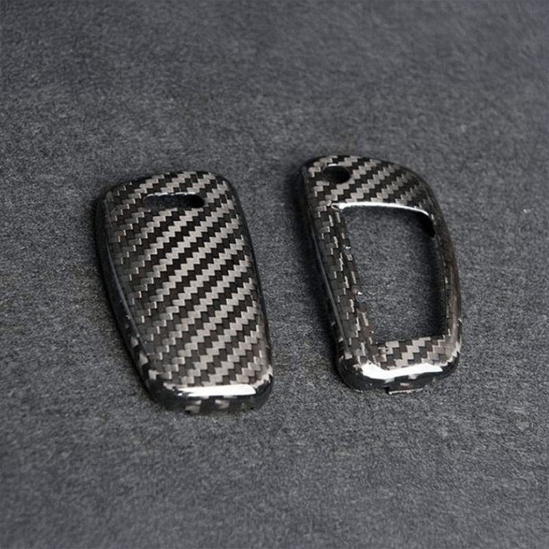 Audi OEM+ Carbon Fiber Key Cover Protector Case Overlay - Twenty Two Tuning Interior Parts & Accessories