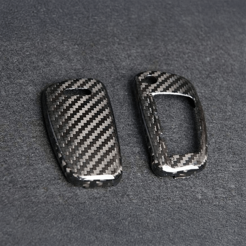 Audi OEM+ Carbon Fiber Key Cover Protector Case Overlay - Twenty Two Tuning Interior Parts & Accessories