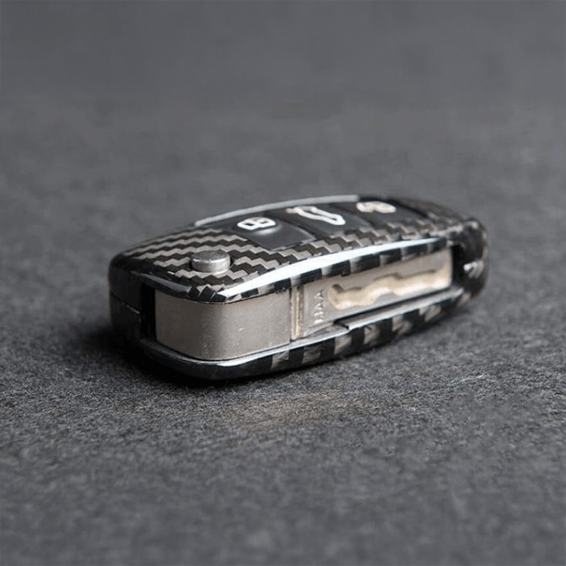 Audi OEM+ Carbon Fiber Key Cover Protector Case Overlay - Twenty Two Tuning Interior Parts & Accessories