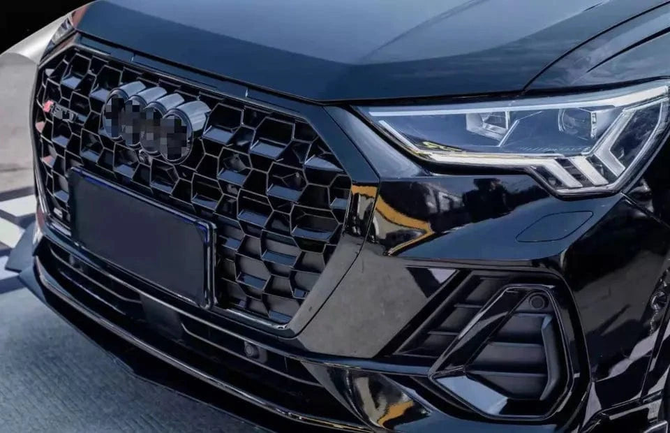 Audi Q3 (F3) RSQ3 Honeycomb Style Gloss Black Front Grille - Twenty Two Tuning Front Grille