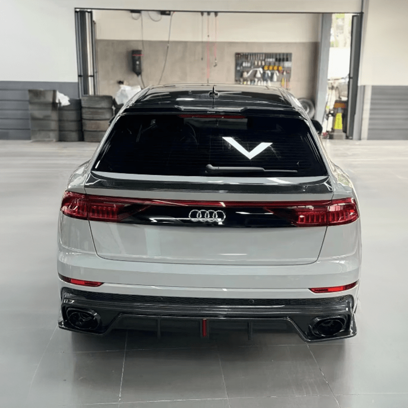 Audi Q8/SQ8/RSQ8 (4M80) Karbel Style Carbon Fibre Rear Mid Spoiler - Twenty Two Tuning Fender Trims