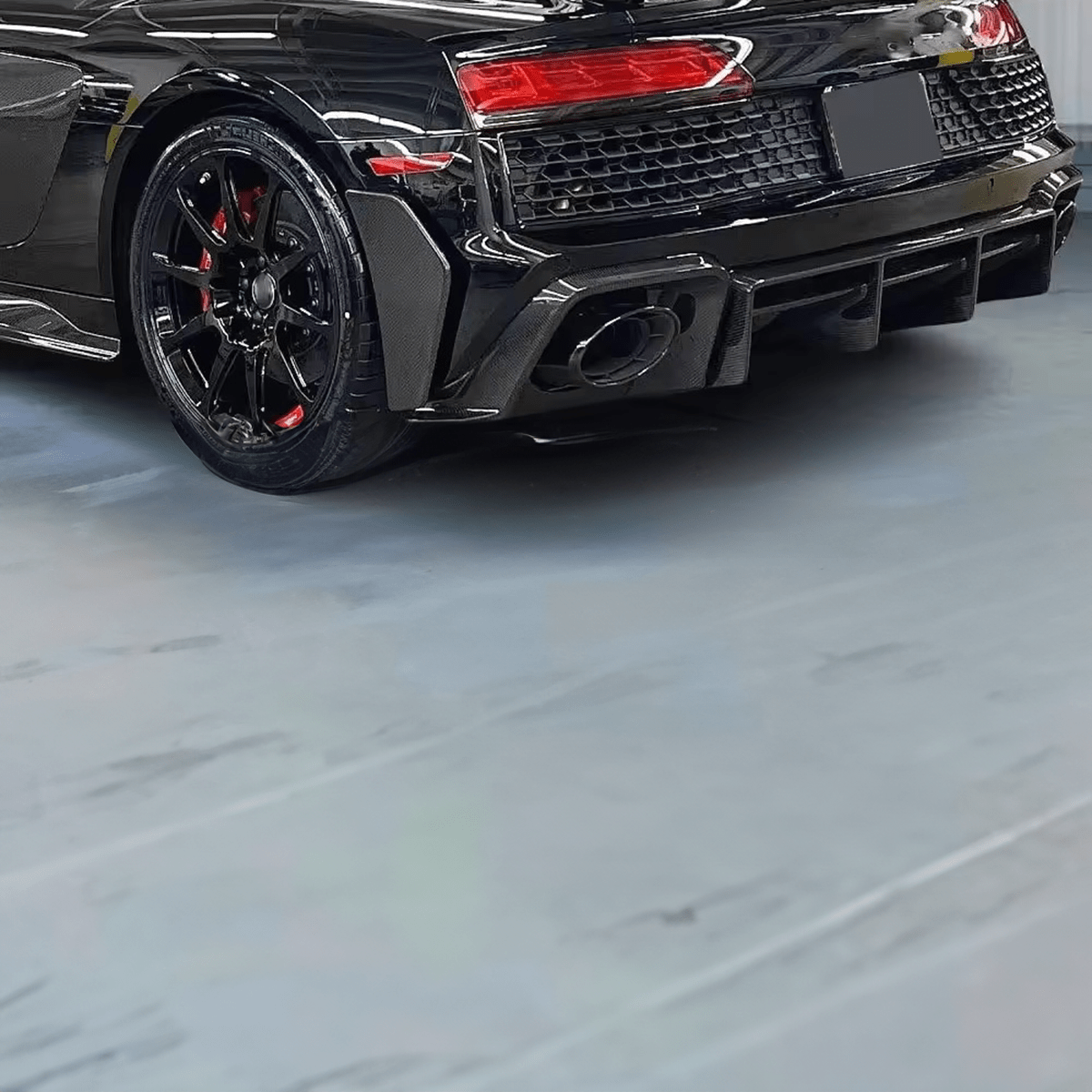 Audi R8 V10 (4S) Audi Performance Style Carbon Fibre Rear Canards - Twenty Two Tuning Rear Canards