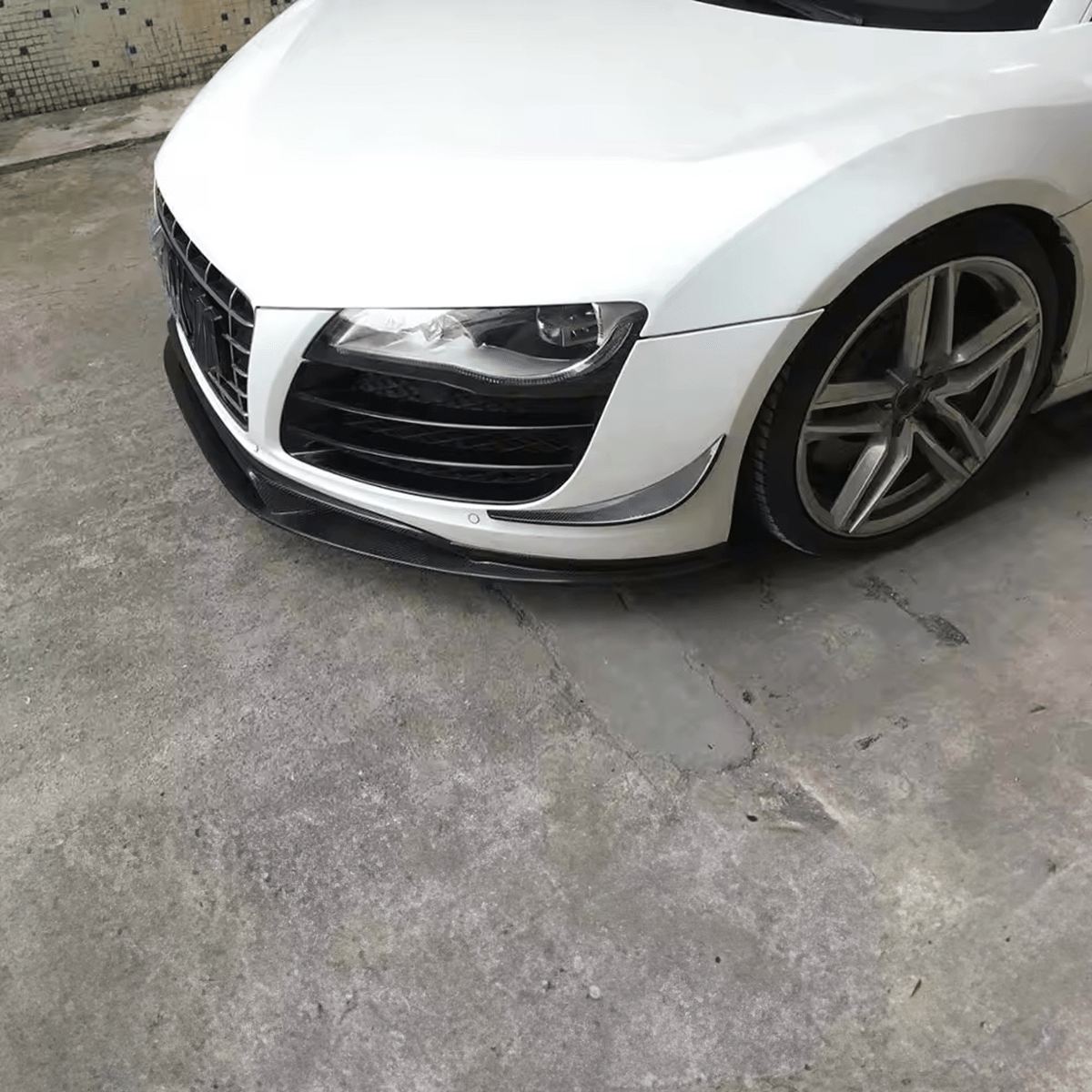 Audi R8 V8/V10 (Type 42) OEM+ Carbon Fibre Front Lip Spoiler - Twenty Two Tuning Front Lip